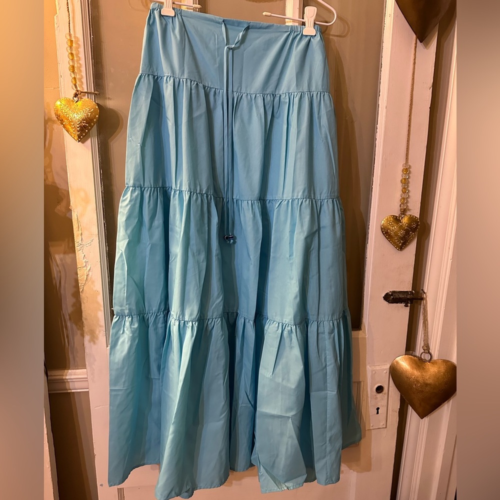 STAUD Maxi Tiered Skirt